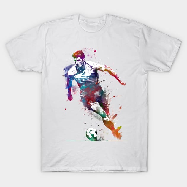 Football player #sport art T-Shirt by JBJart